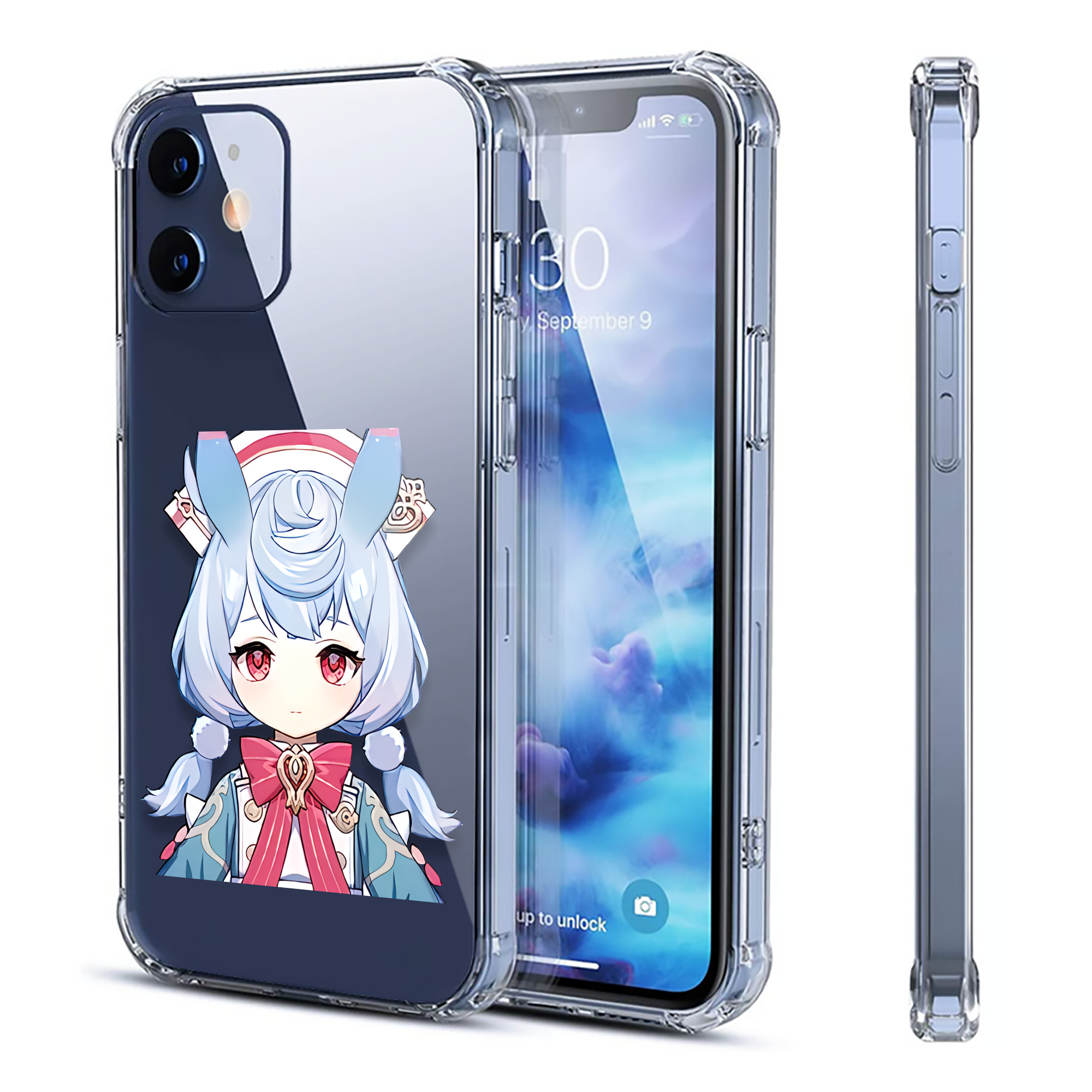 げんし神 シゲウィン genshin Shigewin 【iPhone 12シリーズ対応】透明スマホケース（クリアソフトケース）